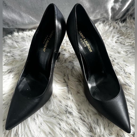 Saint Laurent Opyum Point Toe Heels Size 37 1/2 - Picture 2 of 7